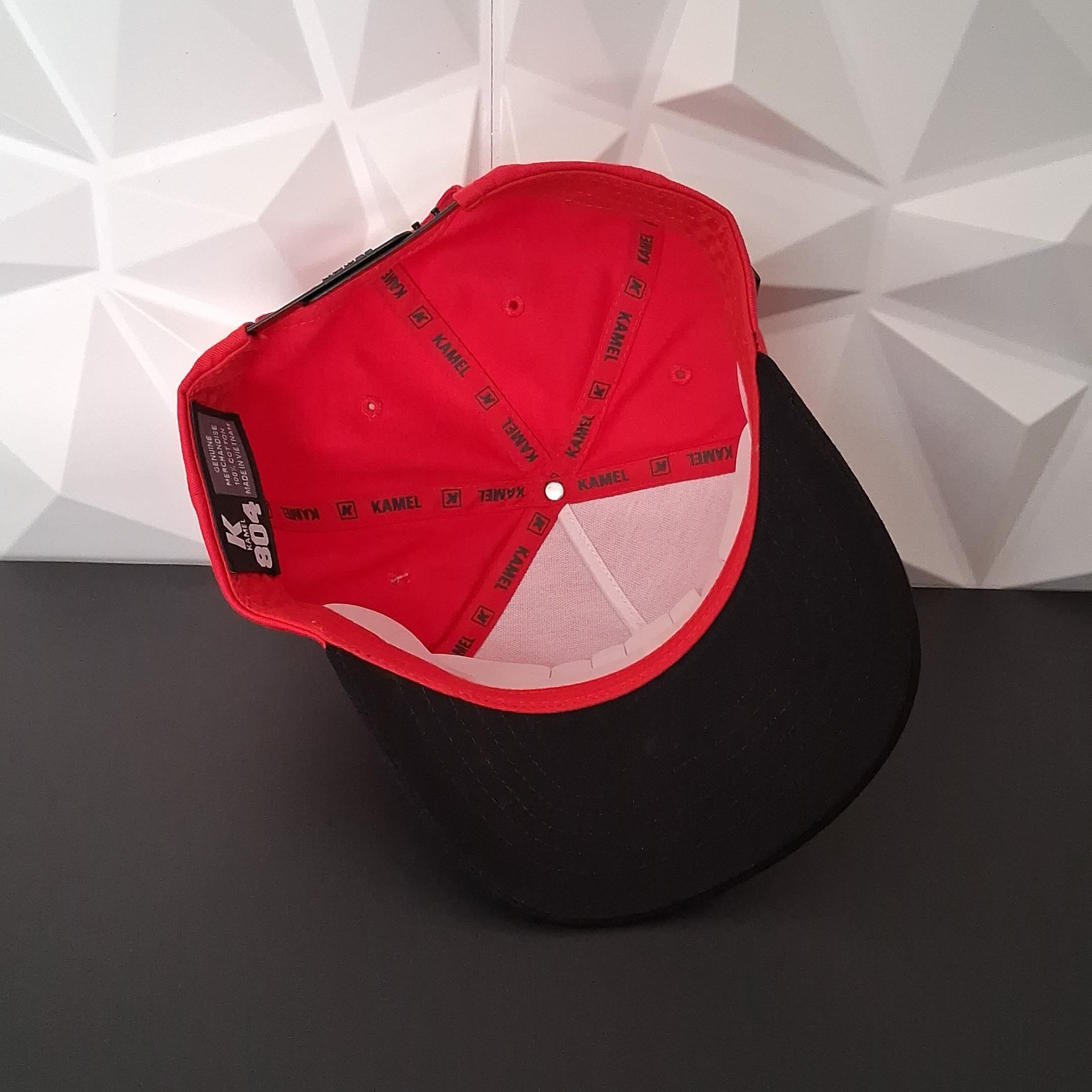 Gorra Snapback Rojo/Negro - Placa Pink Panther