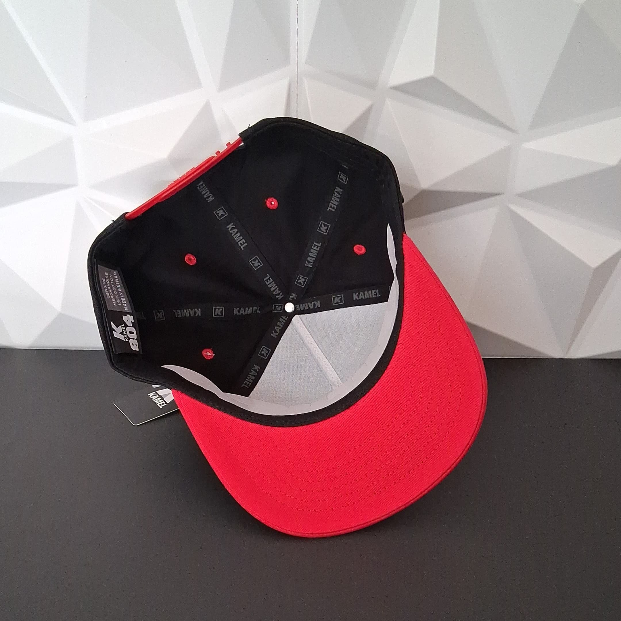 Gorra Snapback - Negra/Rojo - Placa CT Tumbado